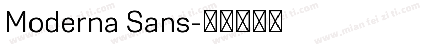 Moderna Sans字体转换